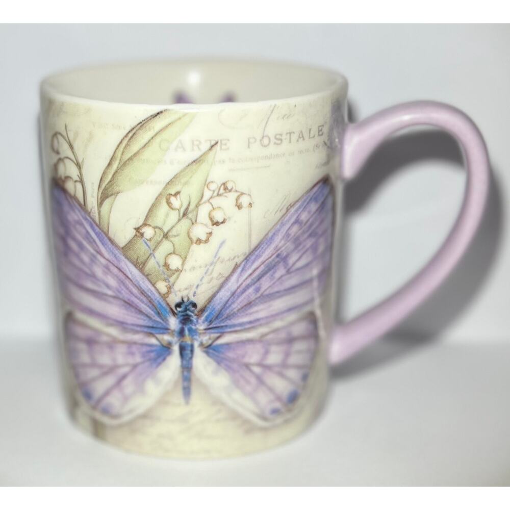 Lavender butterfly mug by￼Lang